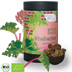 Bio Rhabarber in Stücken - kandiert, herrlich süß-sauer Bild 1
