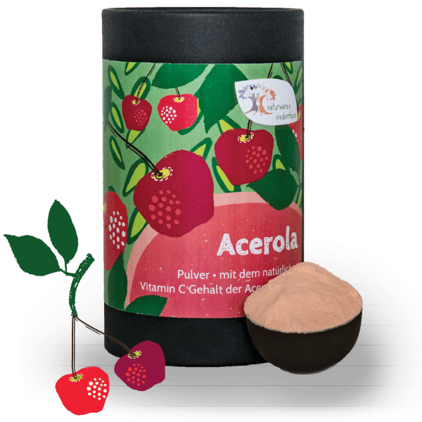Acerola Pulver mit 17% natürlichem Vit. C - 1kg - 500g - 250g - 100g 