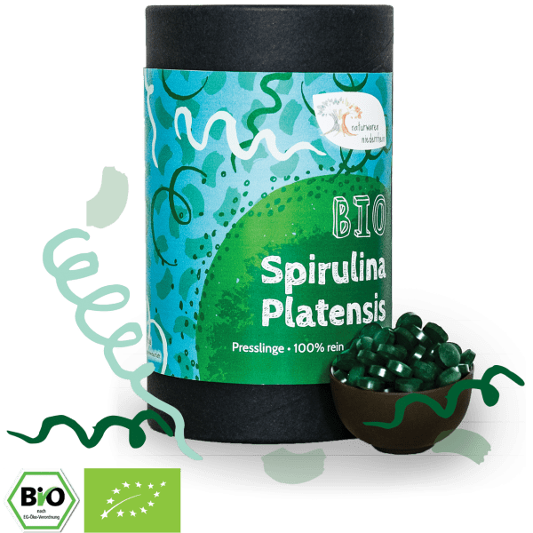 Bio Spirulina Tabletten - 100% Bio zertifiziert - 1kg - 500g - 300g - 250g 