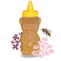 Akazienhonig im traditionellen Honigbär 250g