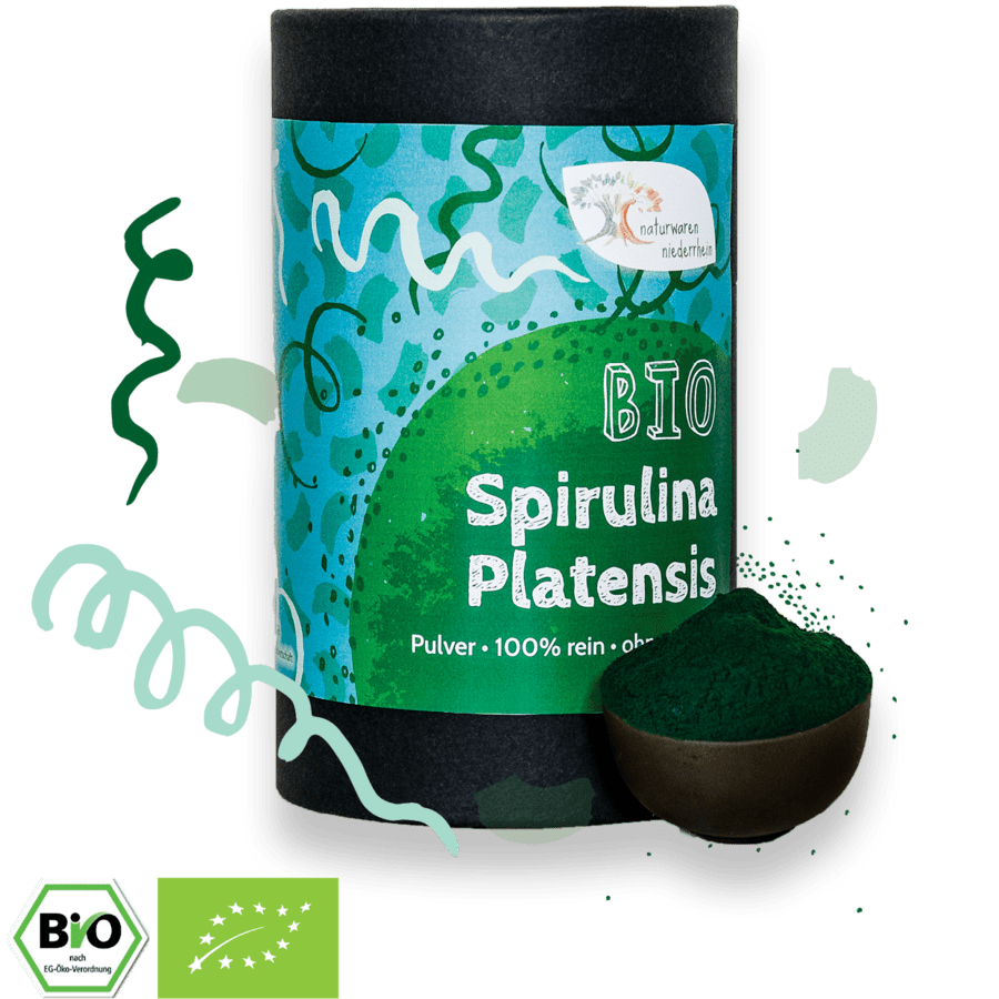 Bio Spirulina plat. Pulver 100 Bio zertifiziert 1kg 500g 250g